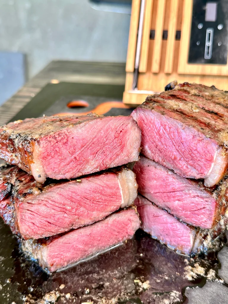 perfect medium rare steaks