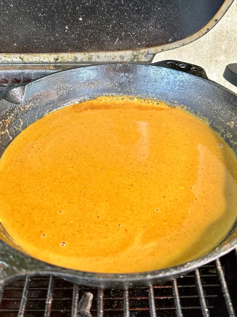 carolina gold sauce in a pan