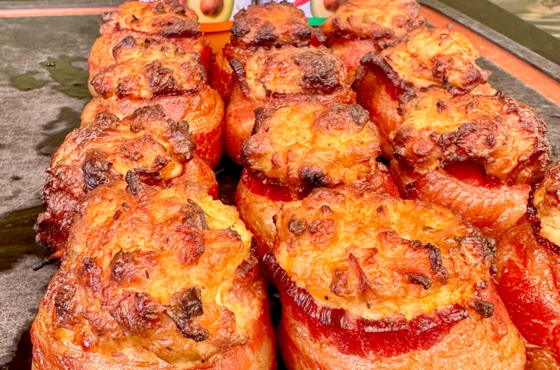 bacon wrapped buffalo chicken bites