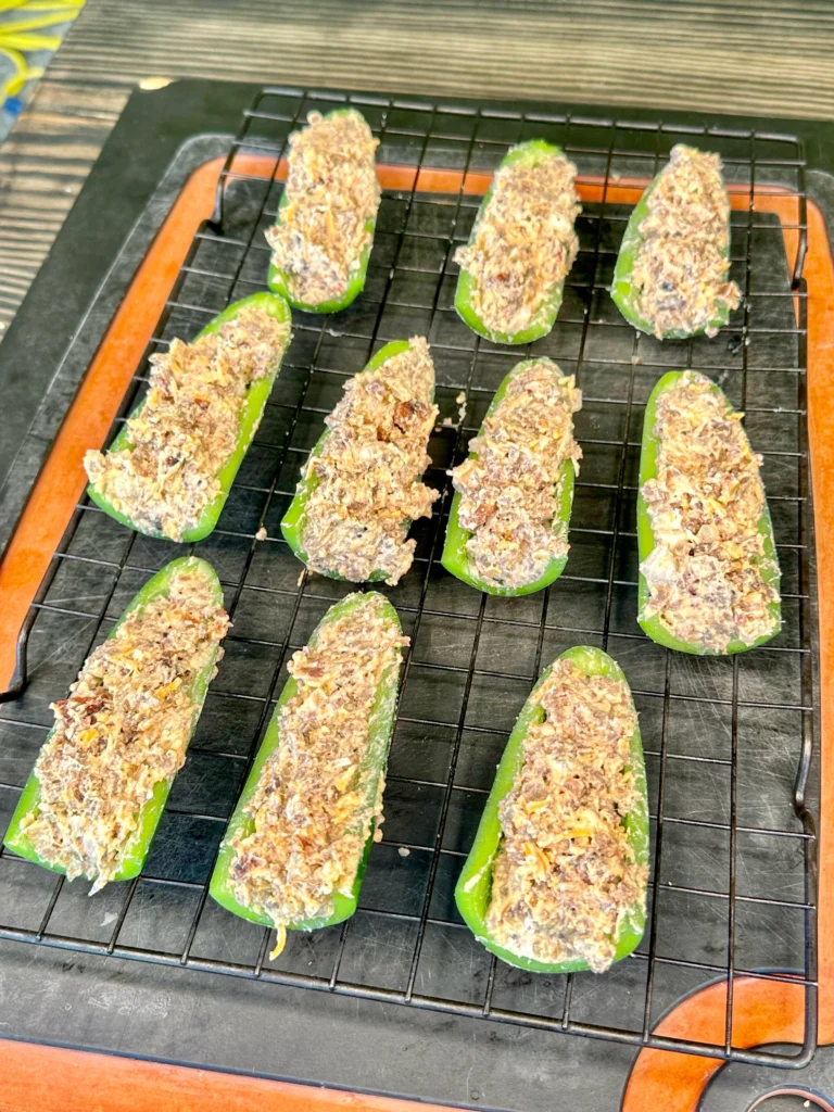 cut up jalapeno poppers