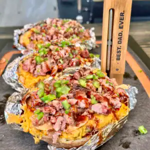 brisket loaded baked potatoes