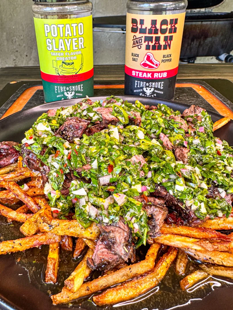 steak fries and chimicurri