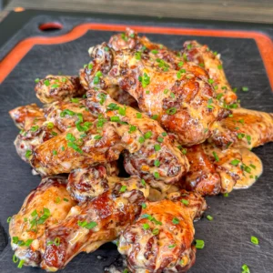 smoked and fried chicken wings