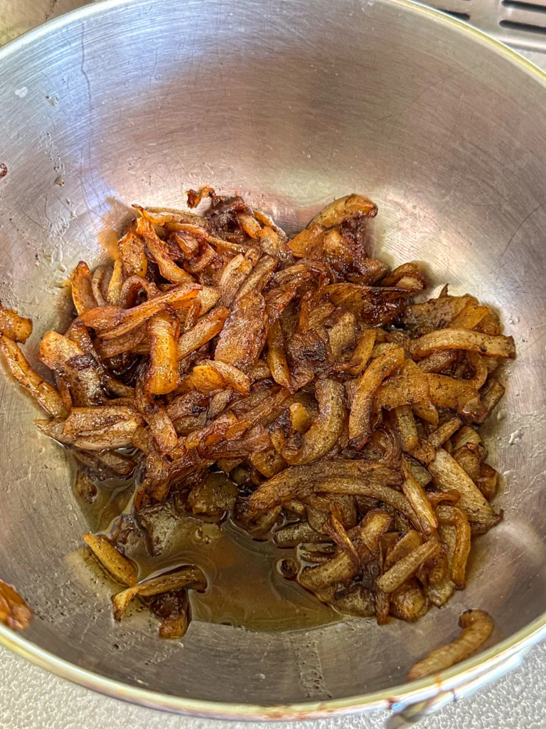 caramelized onions in a bowl