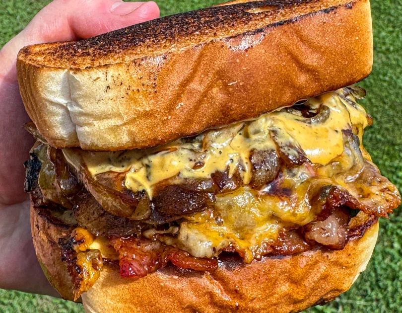 spicy patty melt sandwich