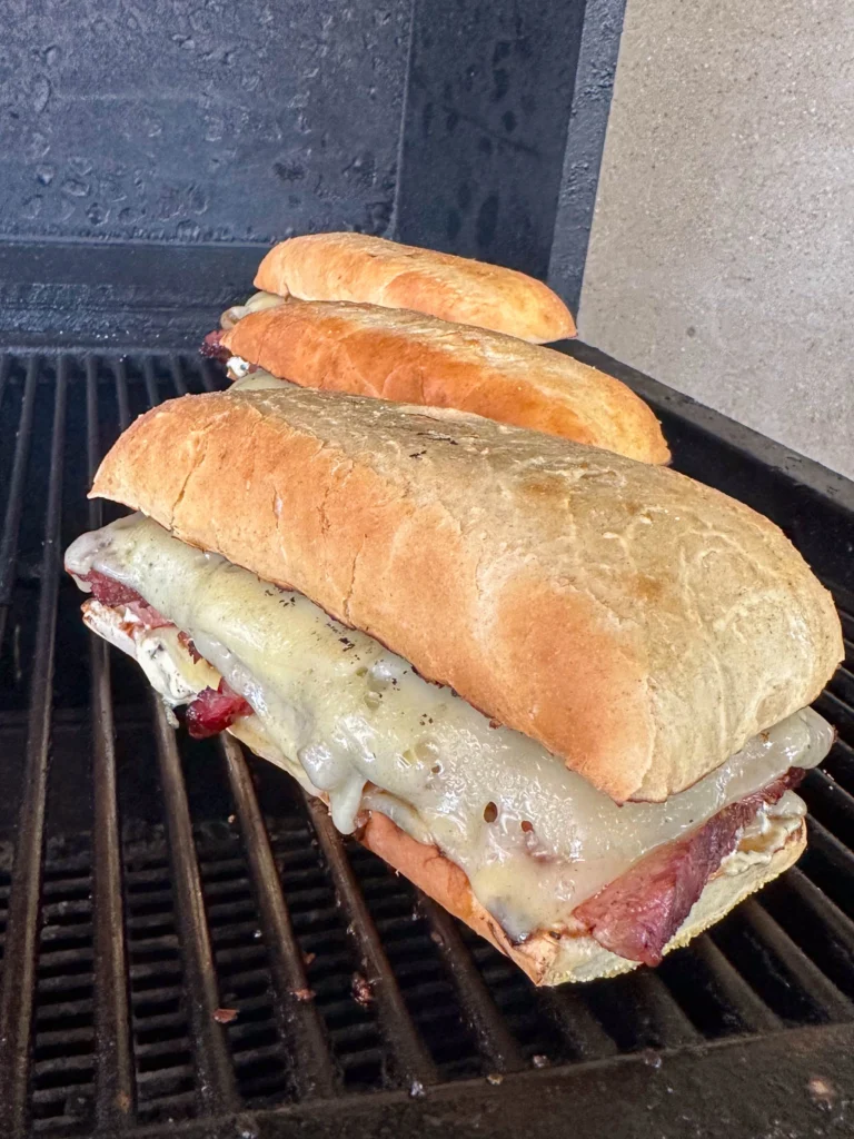 steak sandwich on the hasty bake