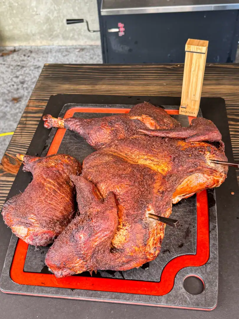 smoked spatchcock turkey
