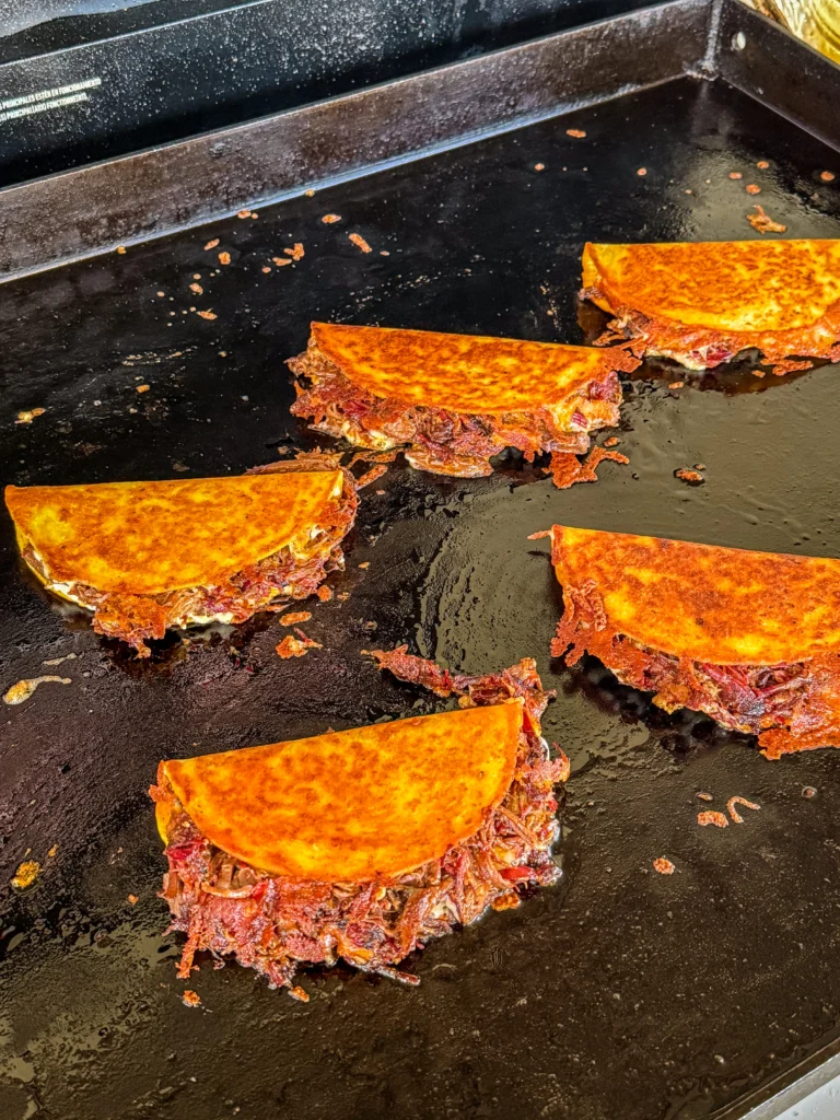 tacos on the flat top grill