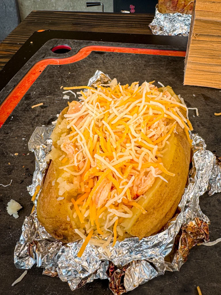 colby cheese in the baked potato