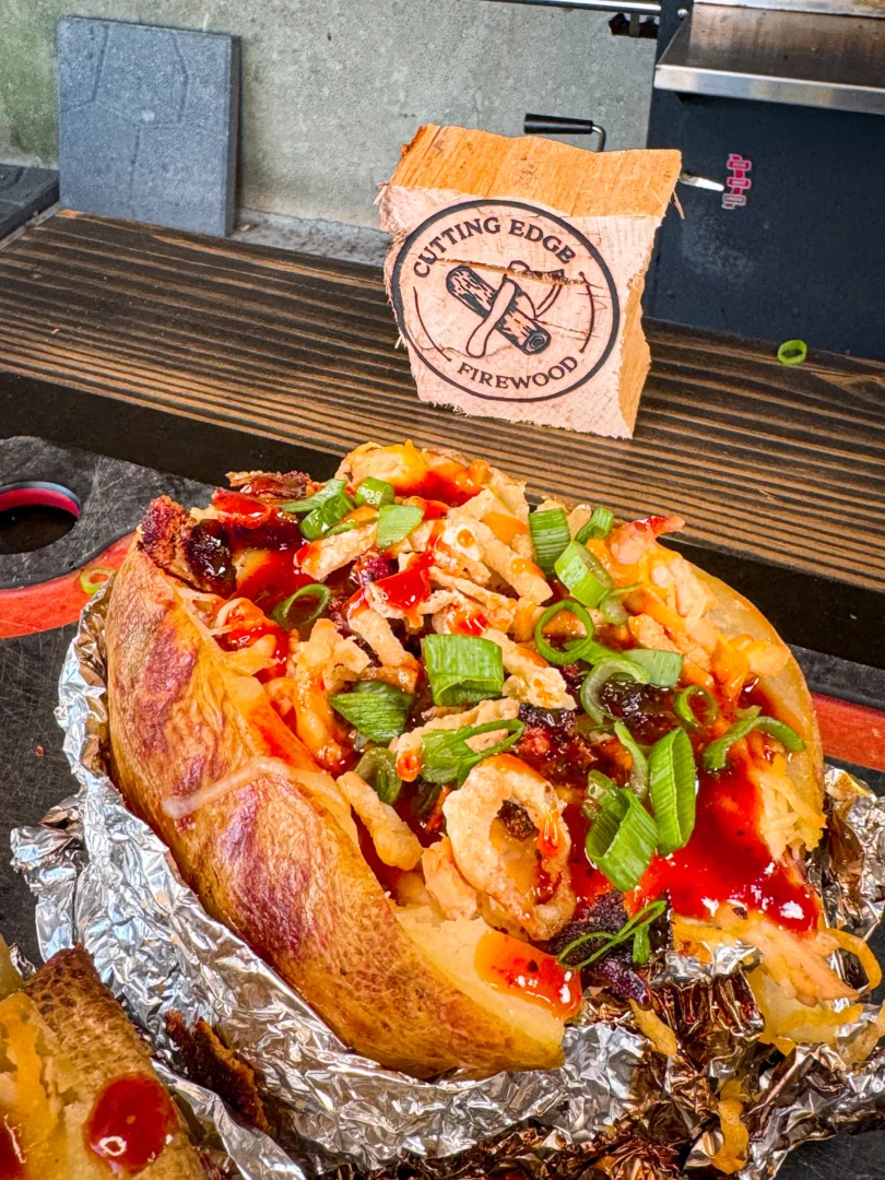 spatchcock chicken baked potatoes