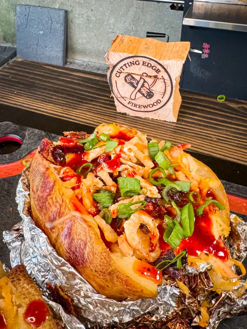 spatchcock chicken baked potatoes