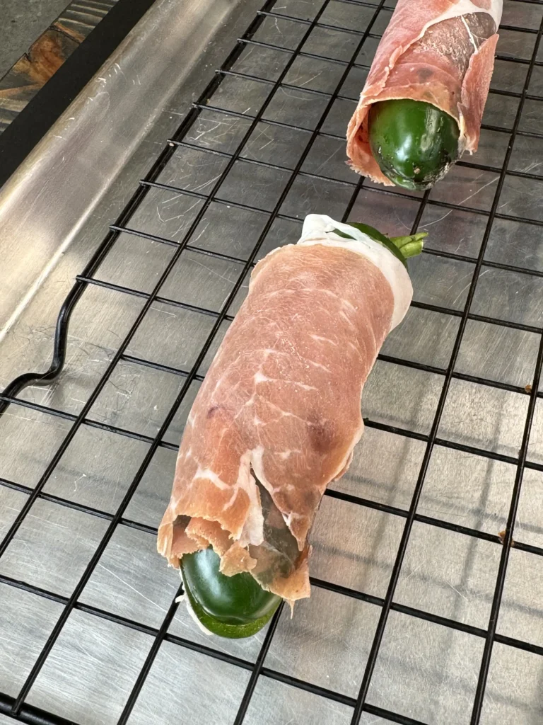 prosciutto wrapped japaneo poppers