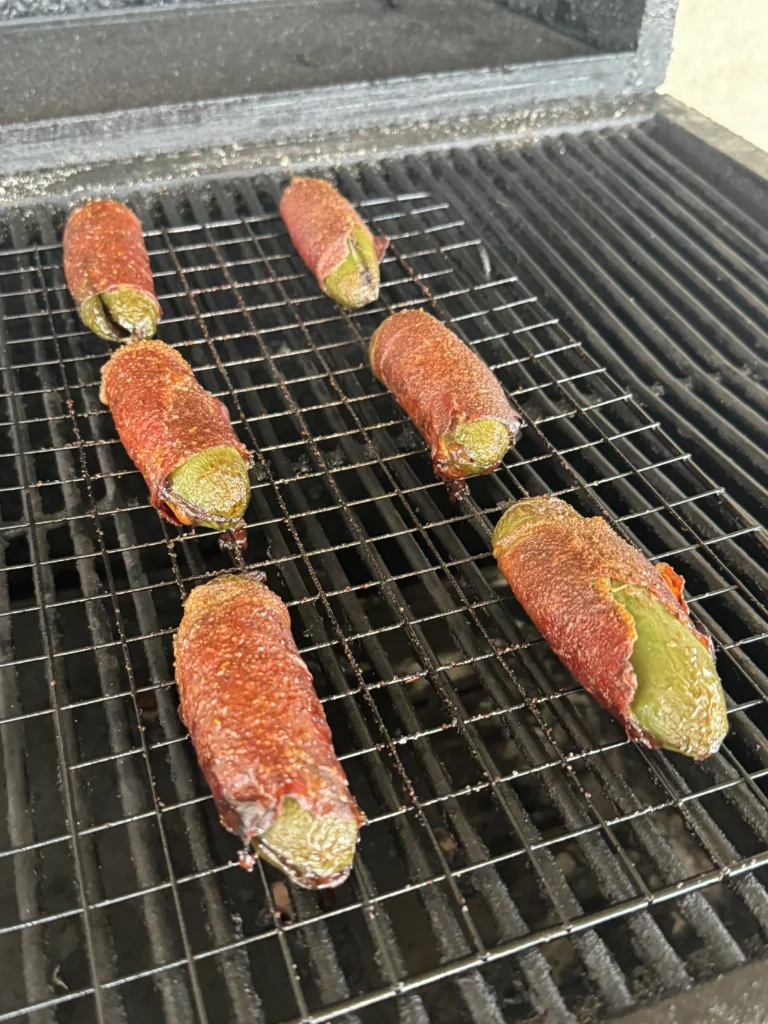 smoking proscuitto poppers with brie cheese