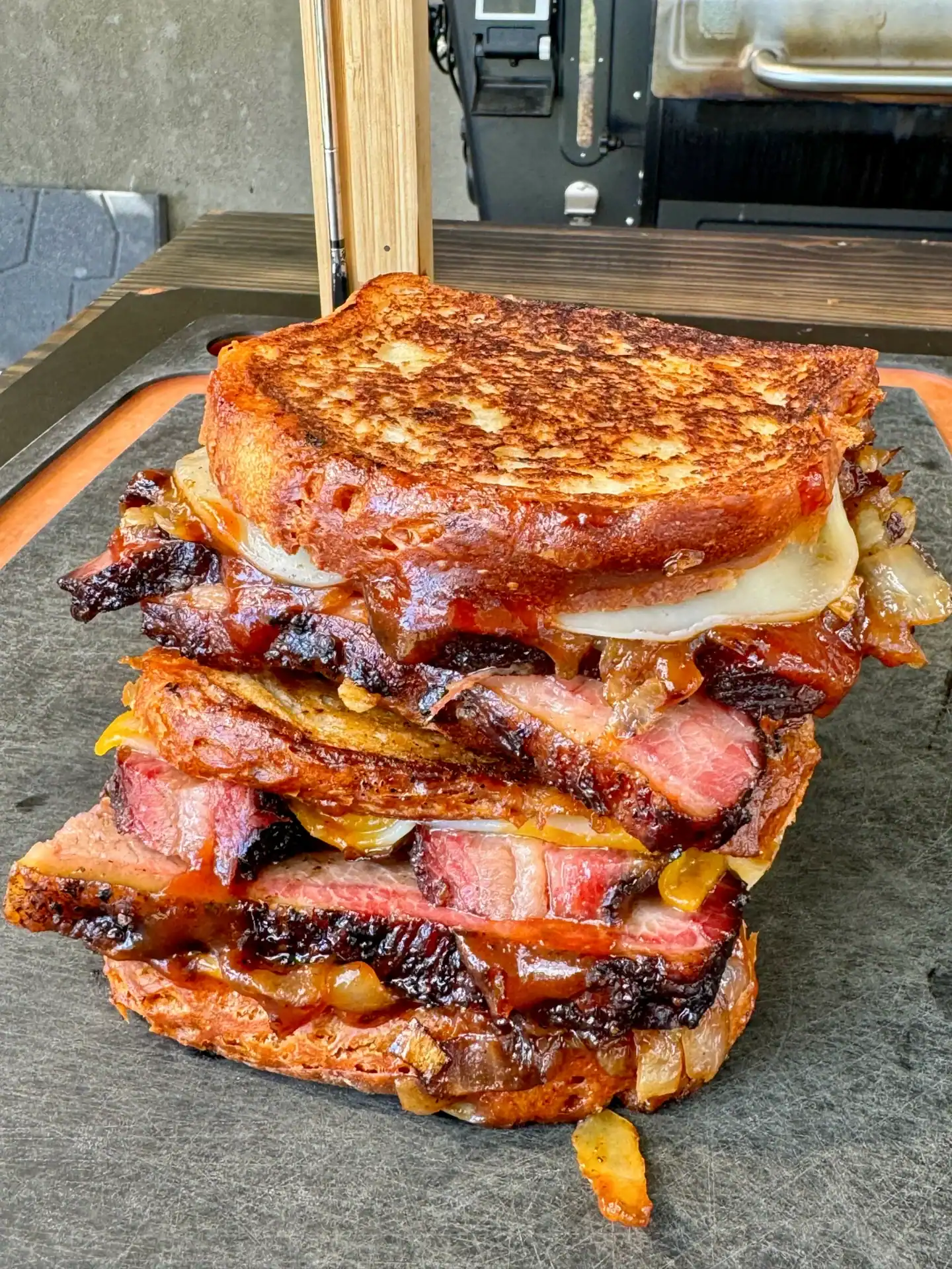 smoked brisket melt