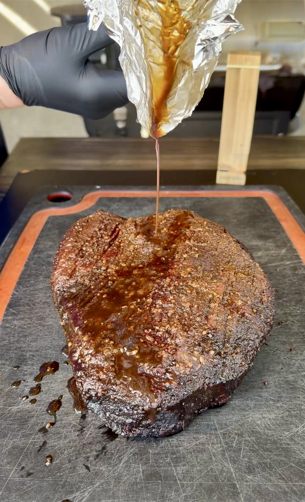 brisket with the juices