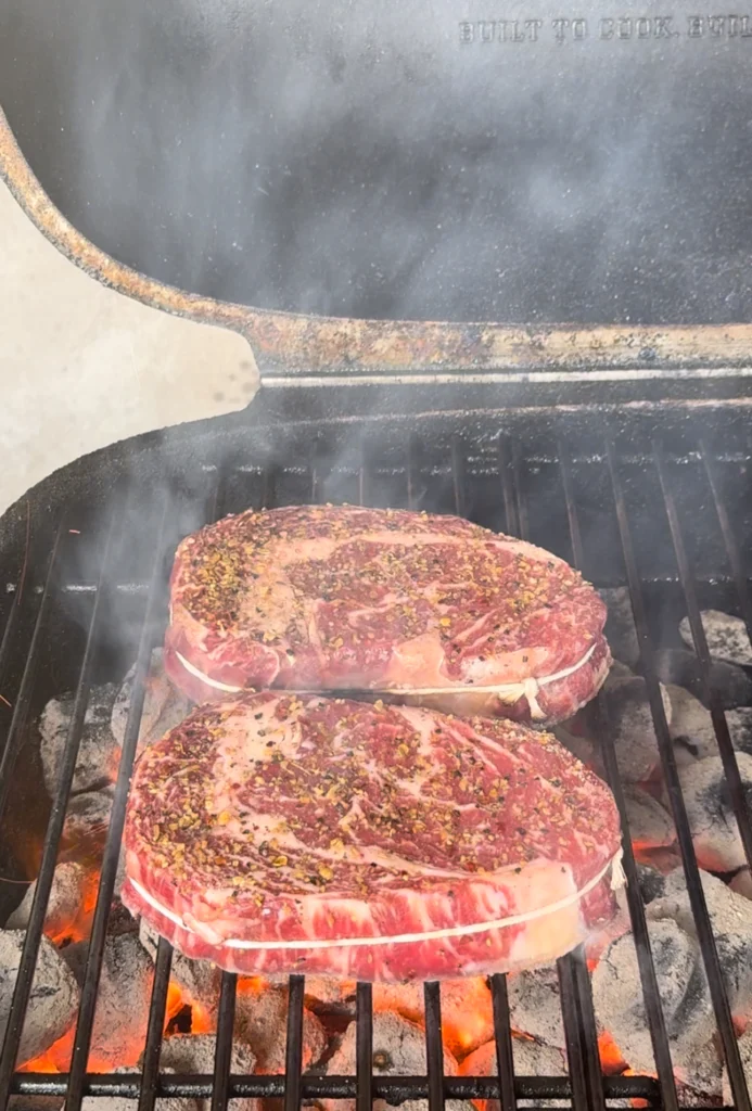 reverse sear a steak on the grill