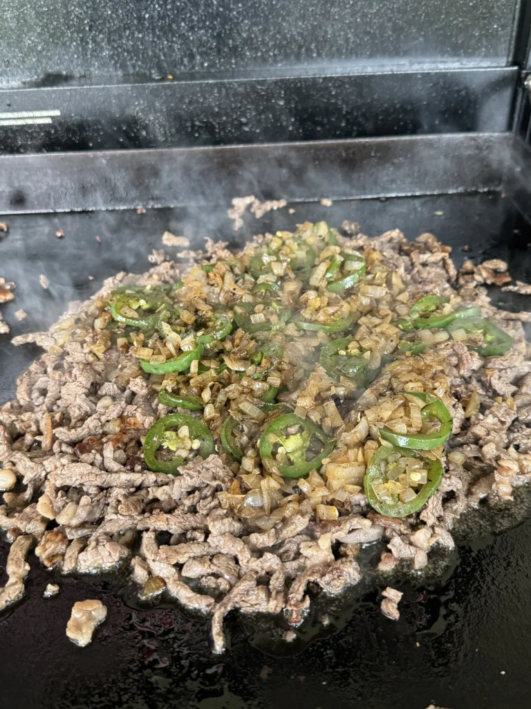 meat with the vegetables 