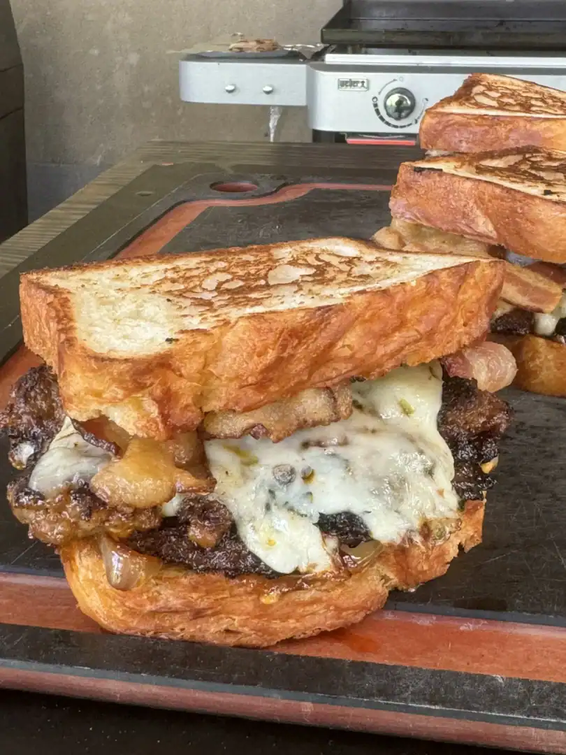 breakfast patty melts