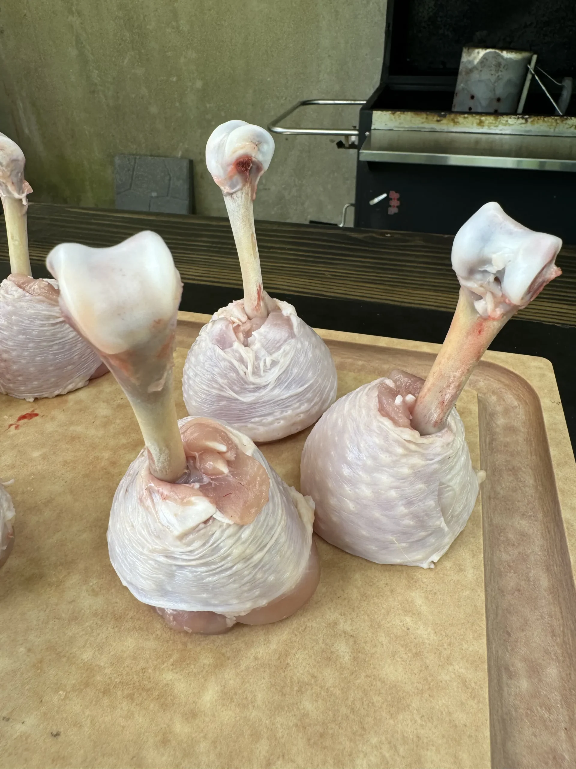 soaking the chicken lollipop