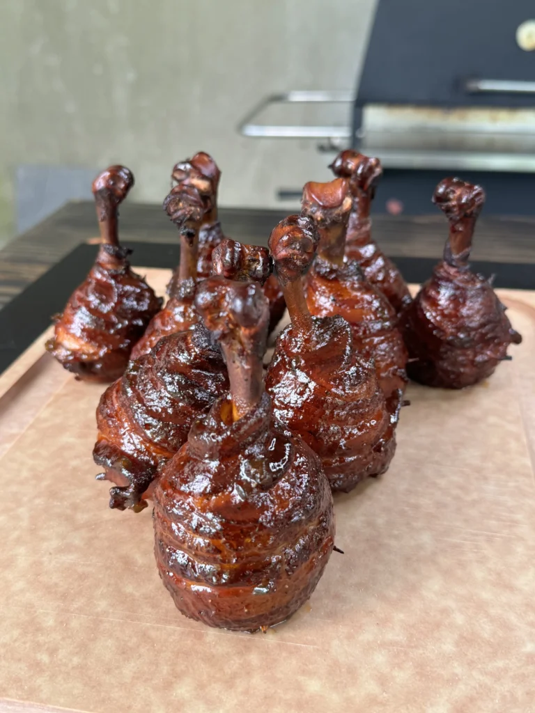 resting chicken on a pan