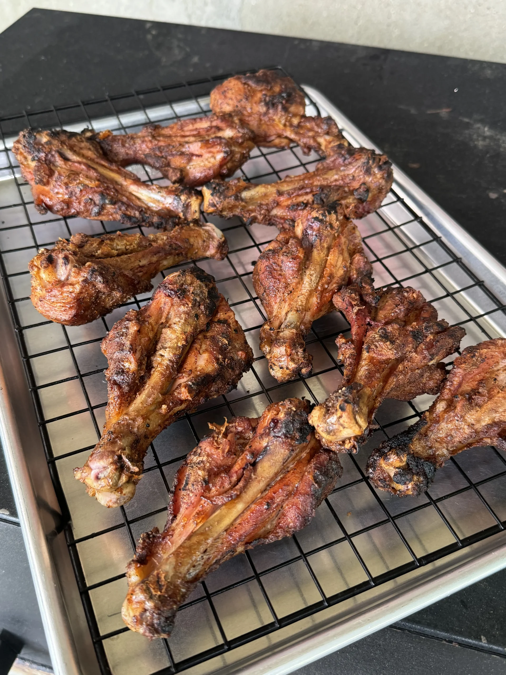 cooked chicken wings