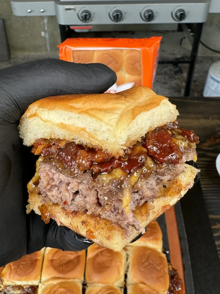 Bacon Jam Cheeseburger Sliders