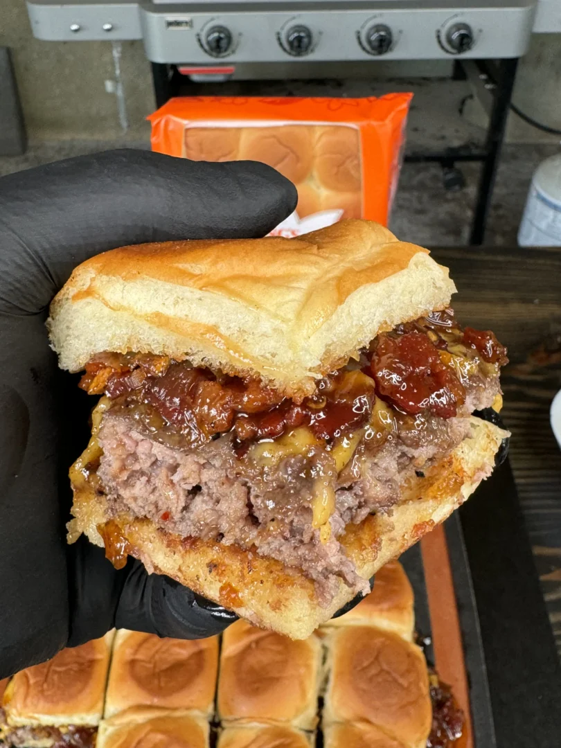 Bacon Jam Cheeseburger Sliders