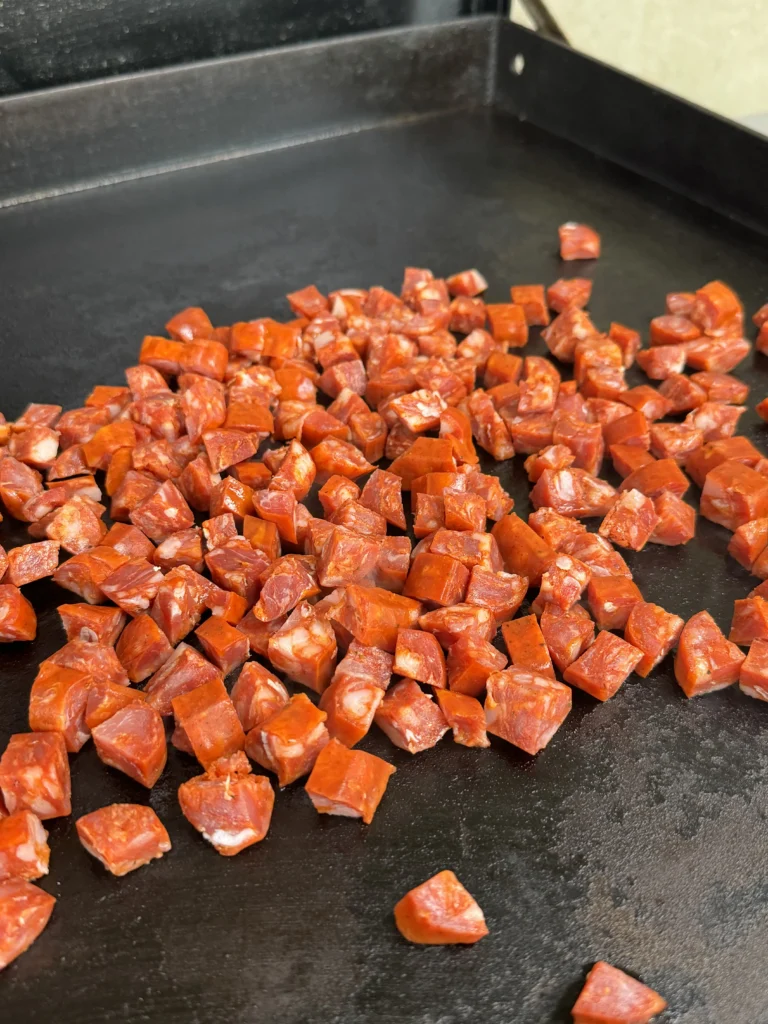 cooking the chorizio