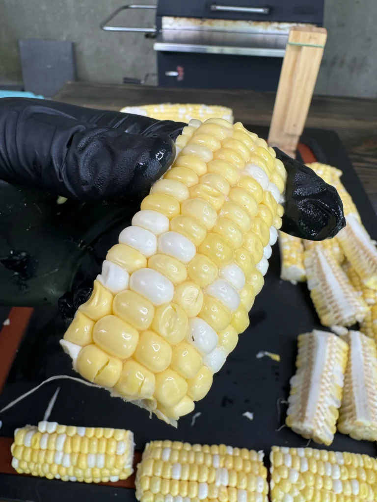 corn ribs cut from the cob