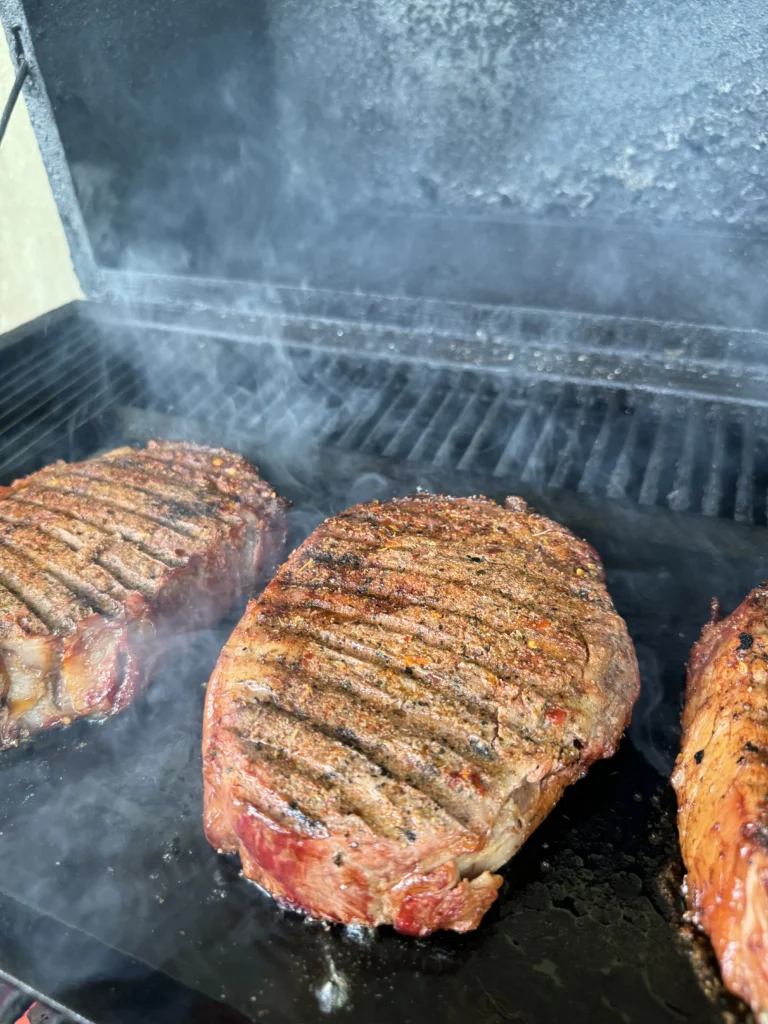 slow cooking the steak