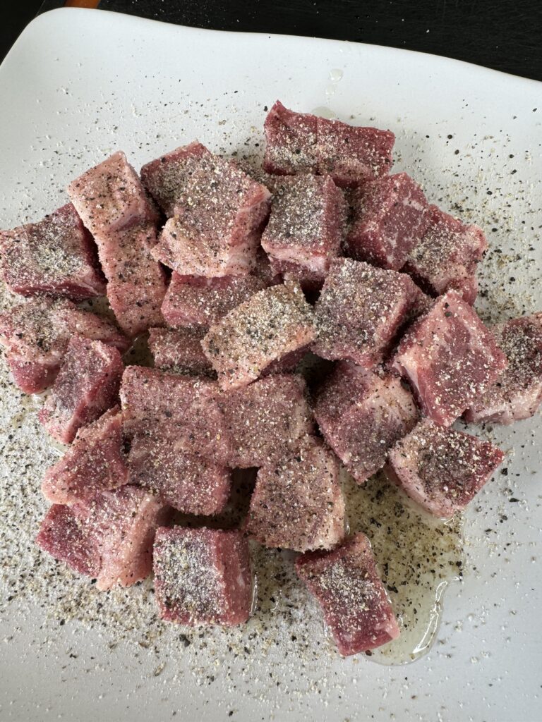 seasoned steak bites 