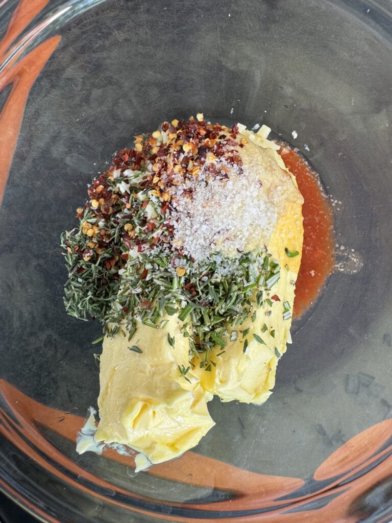 cowboy compound butter in a bowl