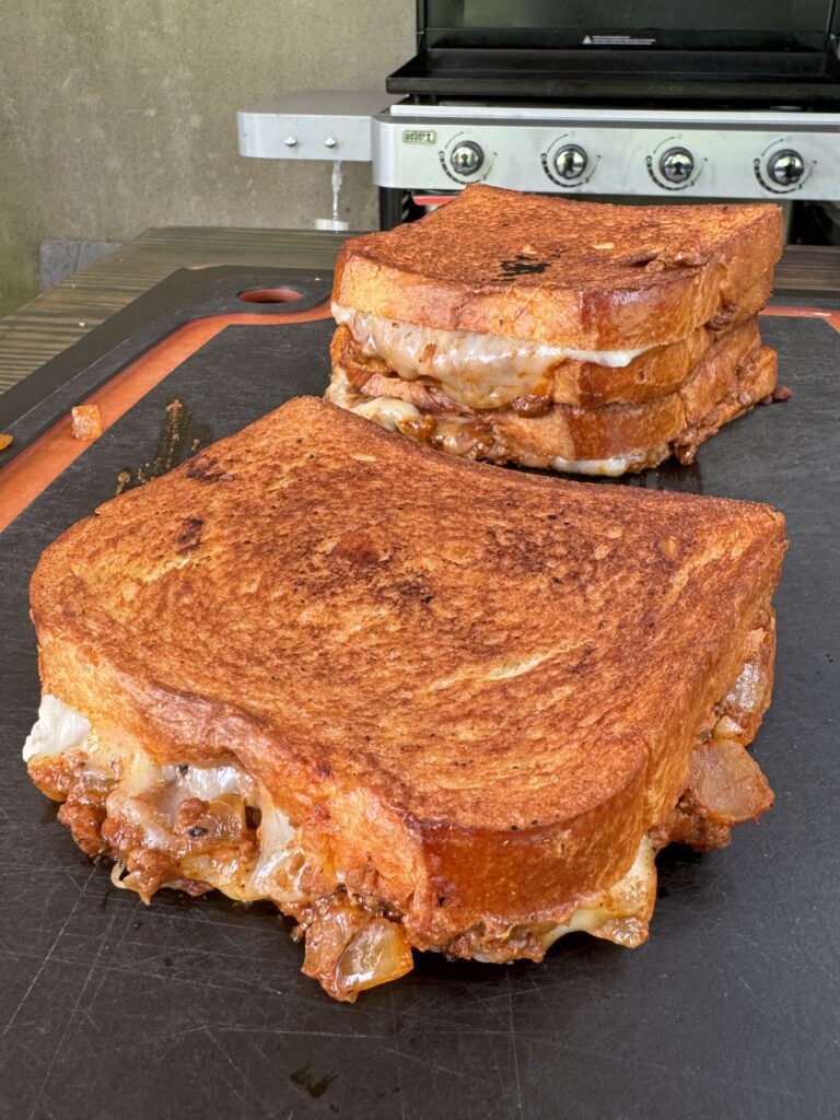 toasted grilled cheese sandwhiches