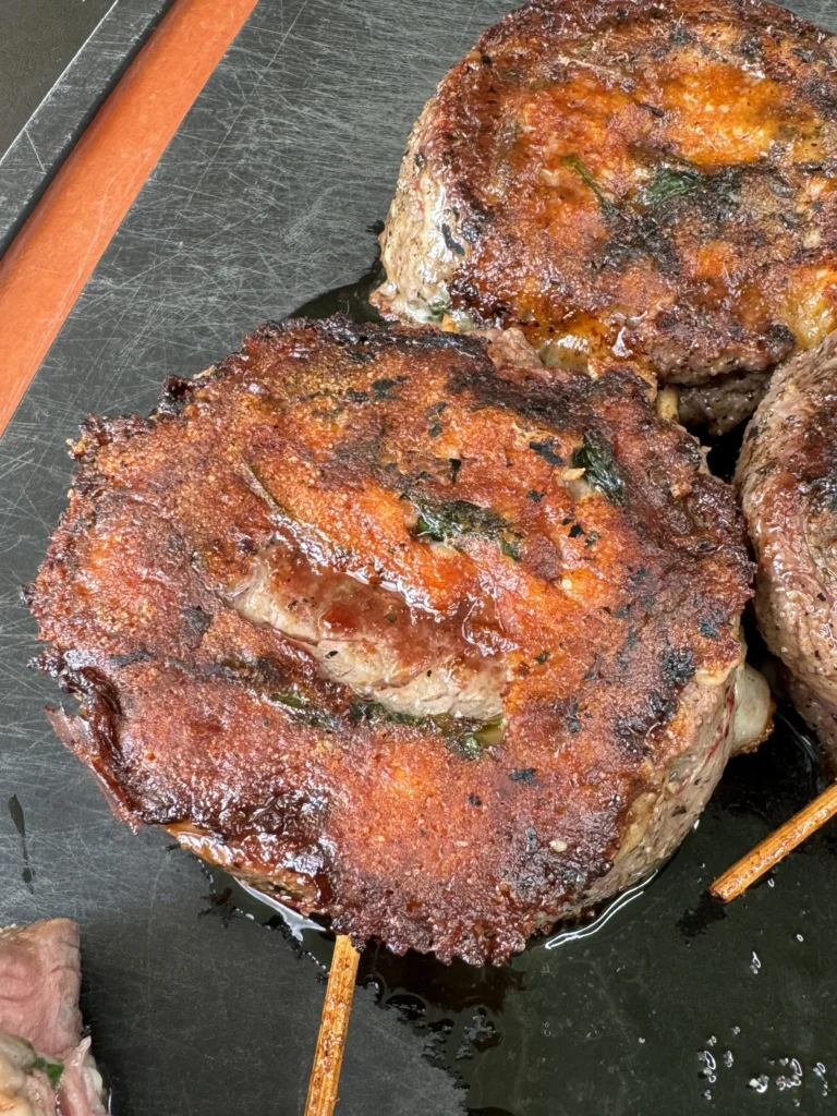 finished grilled steak