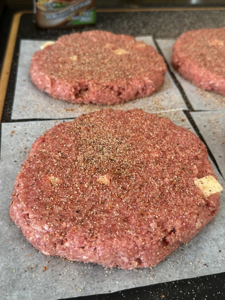 flattened burgers 