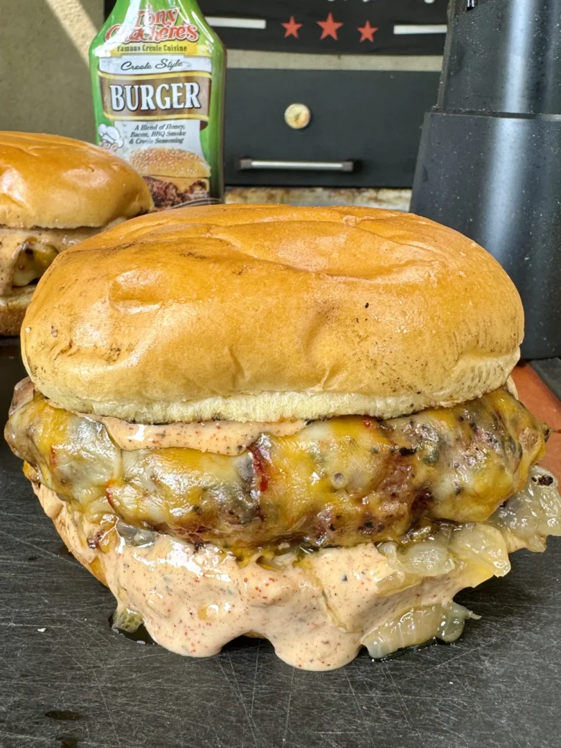 Smoked Cajun Burgers