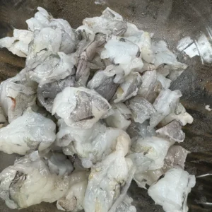 cooking the shrimp for the tacos