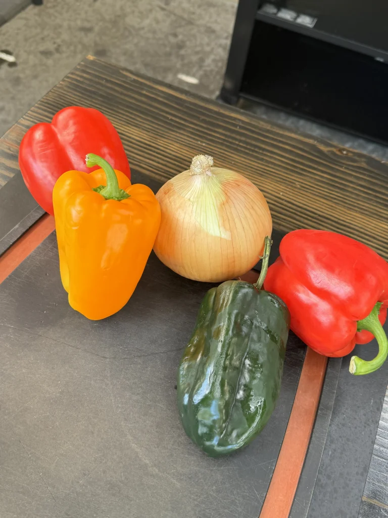 vegetables before cutting