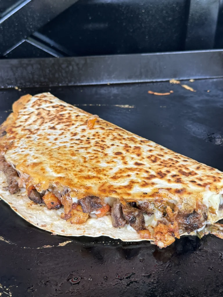 assembled creole quesadilla 