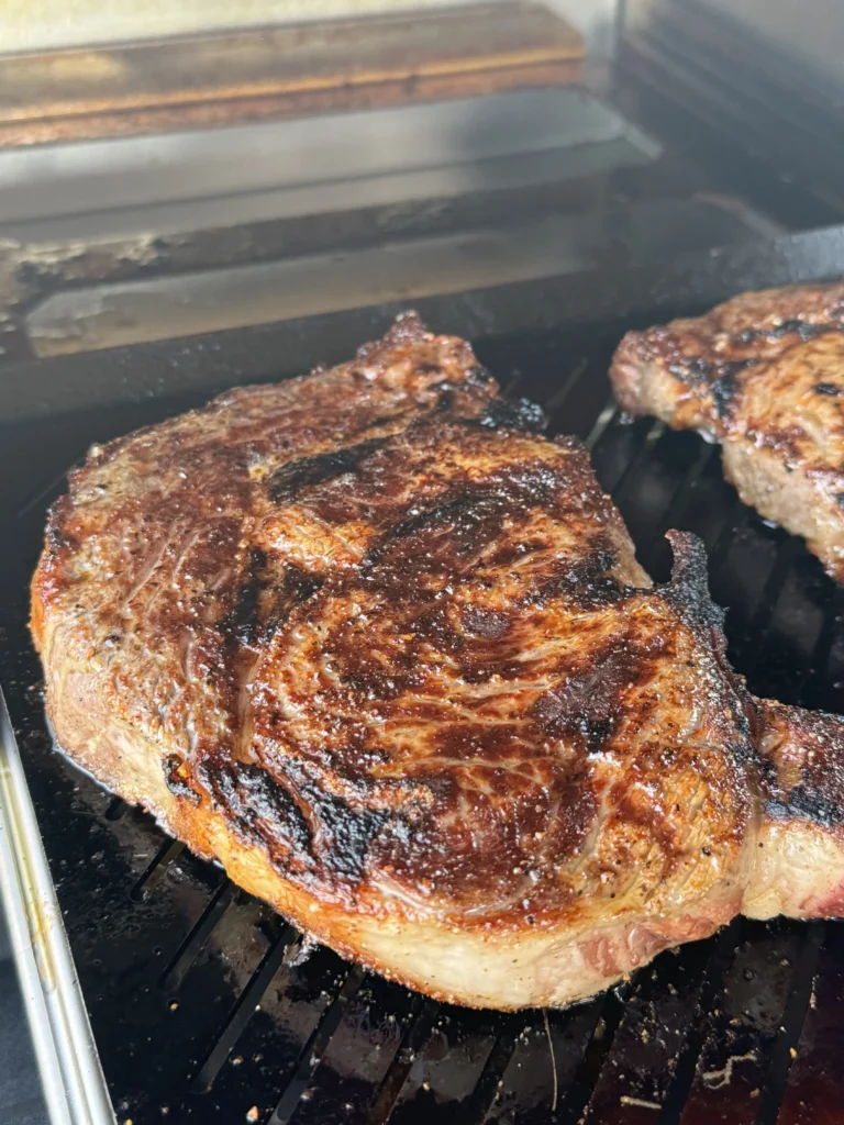 reverse searing steaks