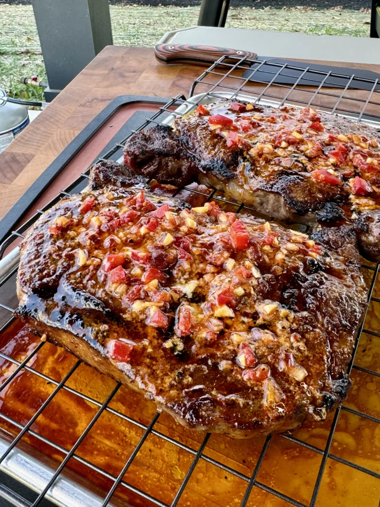 steaks with the mop sauce