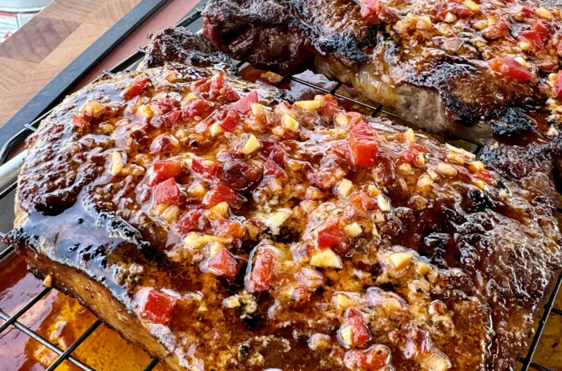 triple chili butter steaks