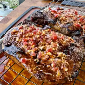triple chili butter steaks