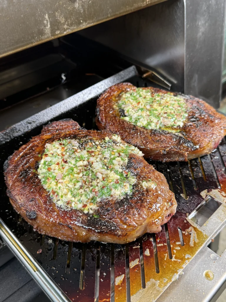 the perfect garlic parmesan ribeye steak