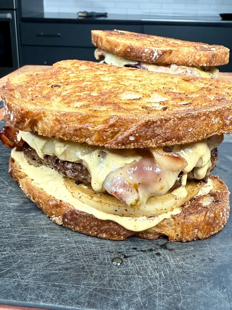 finished grilled patty melt