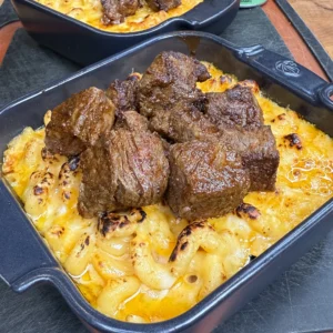mac and cheese steak bites
