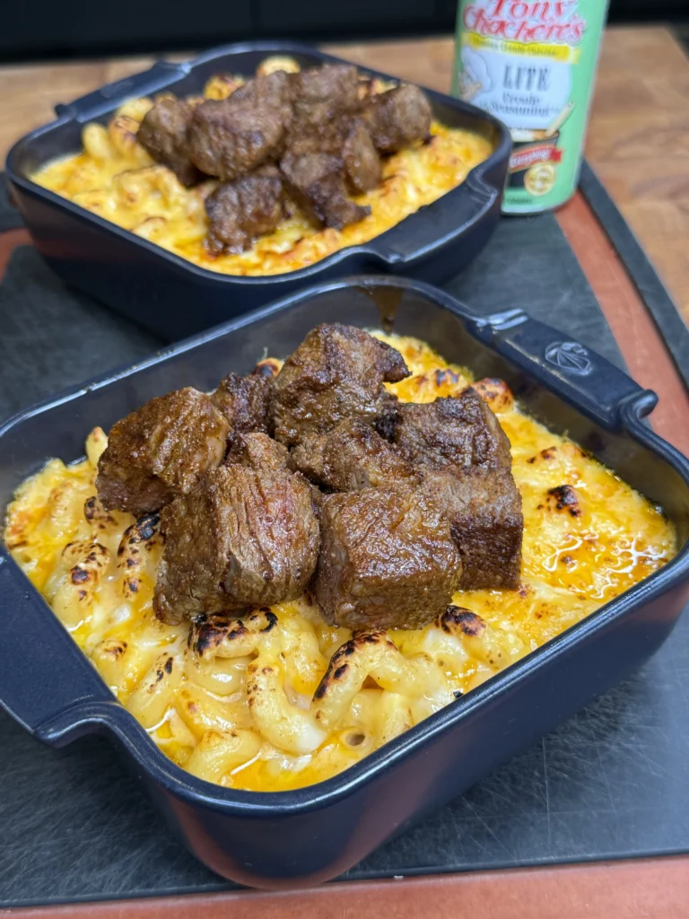 mac and cheese steak bites