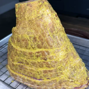 honey mustard on a ham