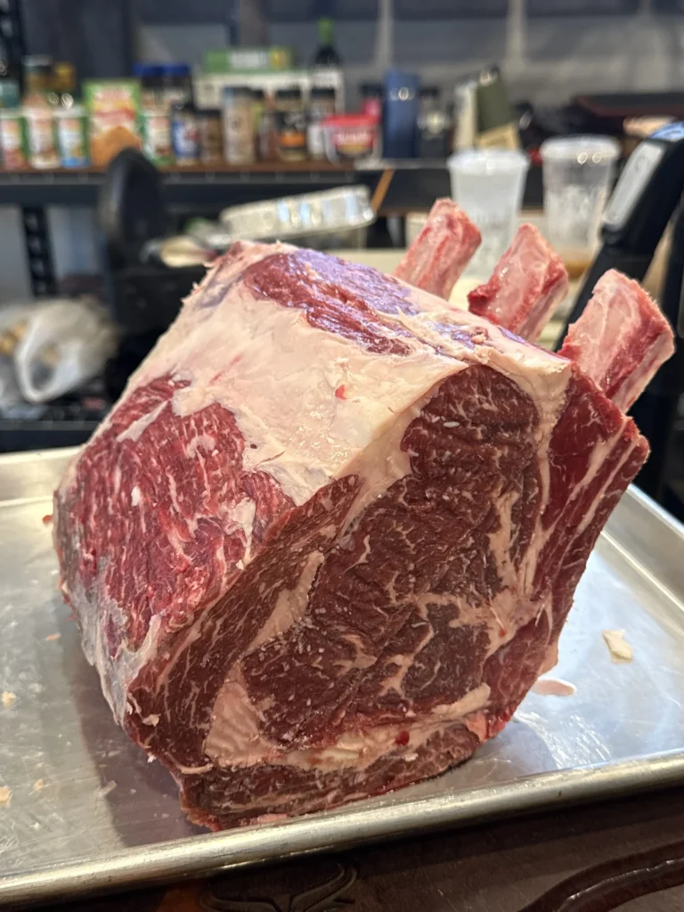 the perfect prime rib on a pan