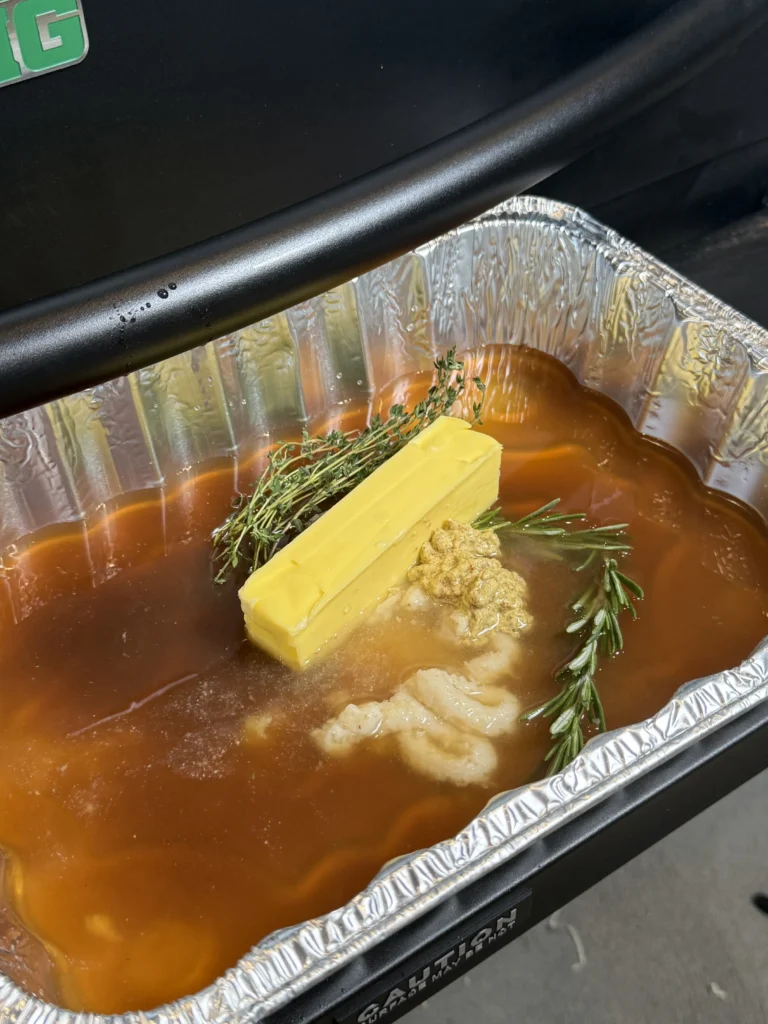 au jus in the pan